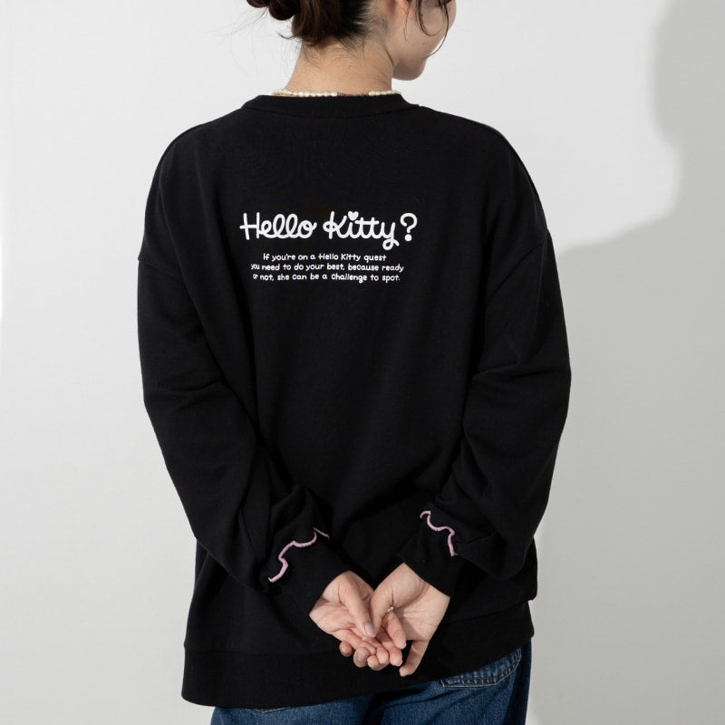 〈サンリオ〉ハローキティ/裏毛トレーナー（大人）