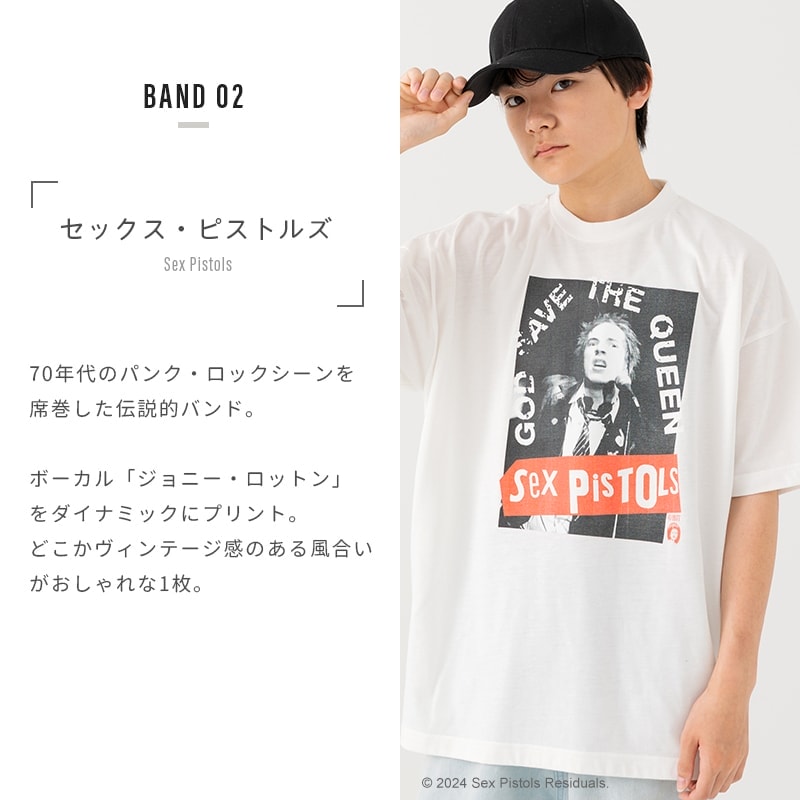 メンズ バンド 半袖Tシャツ