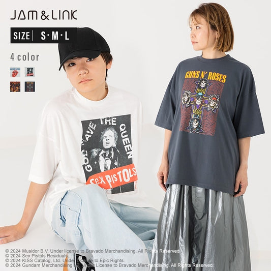 メンズ バンド 半袖Tシャツ