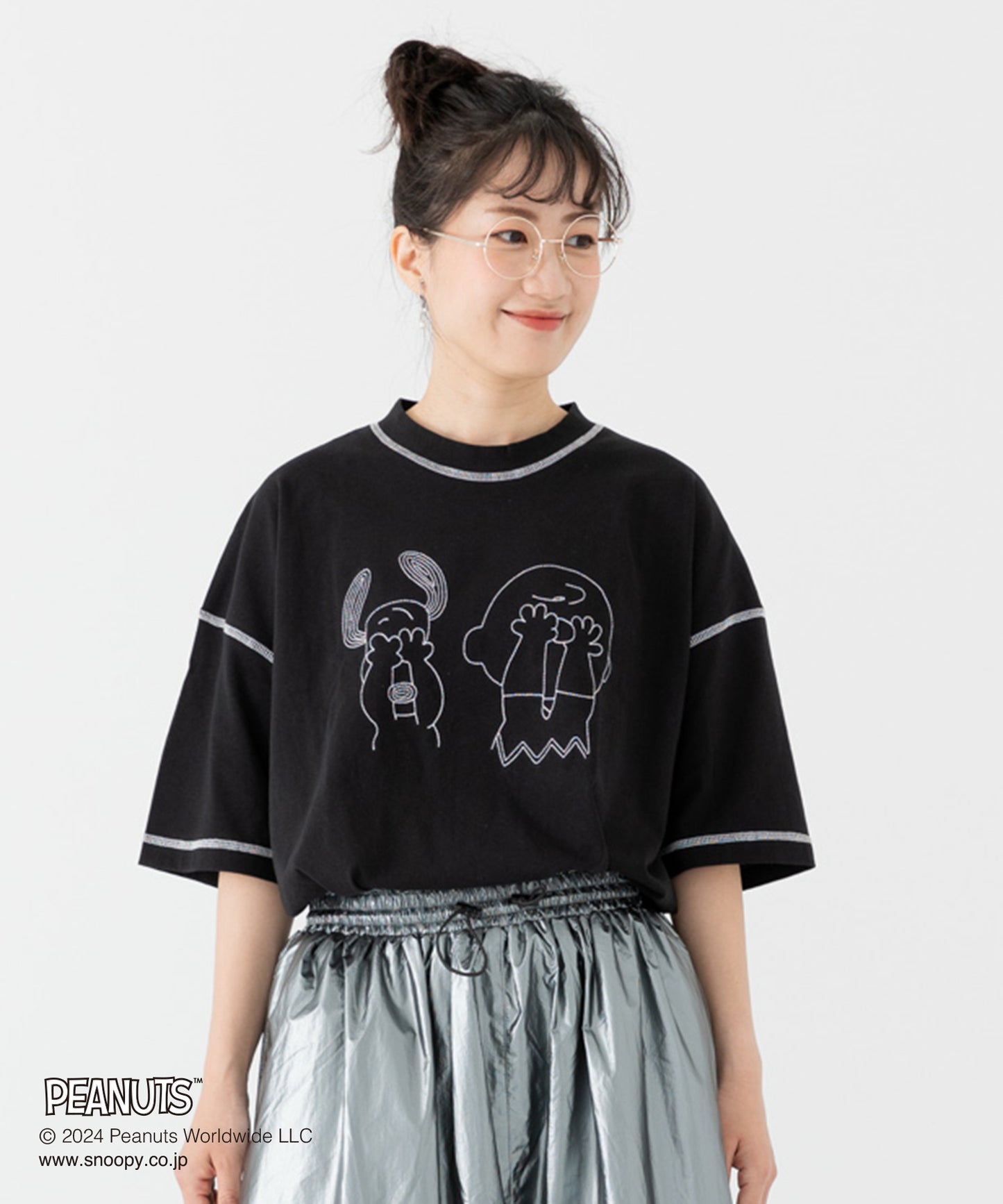 メンズ ピーナッツ 半袖Tシャツ