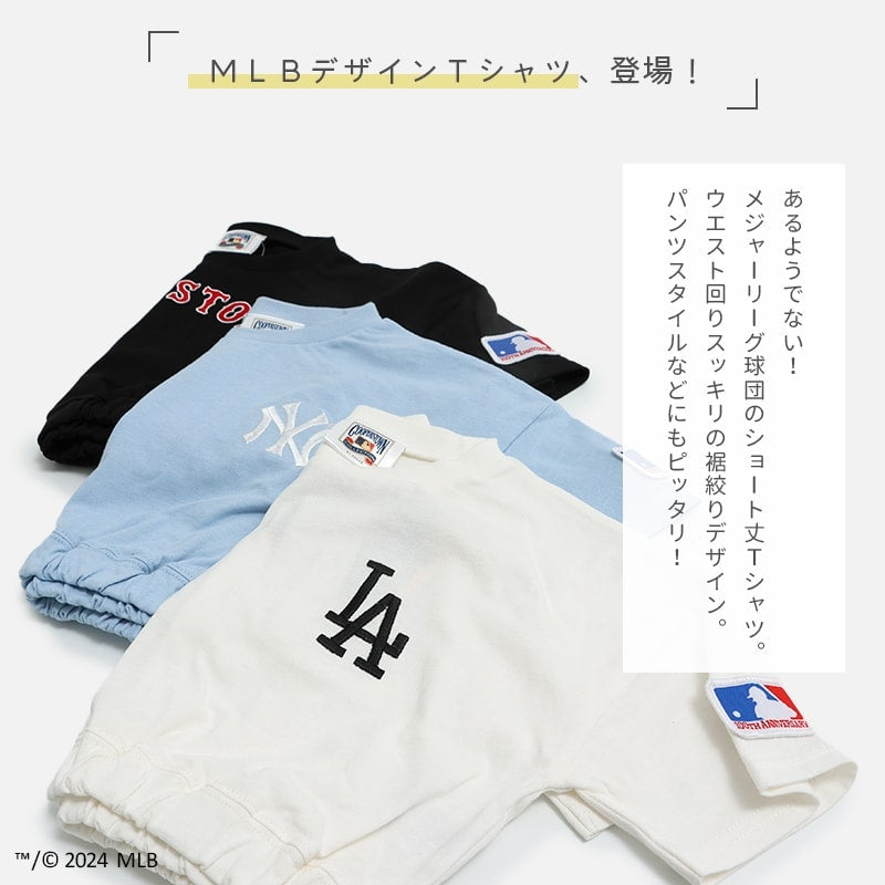 MLB ショート丈 半袖Tシャツ