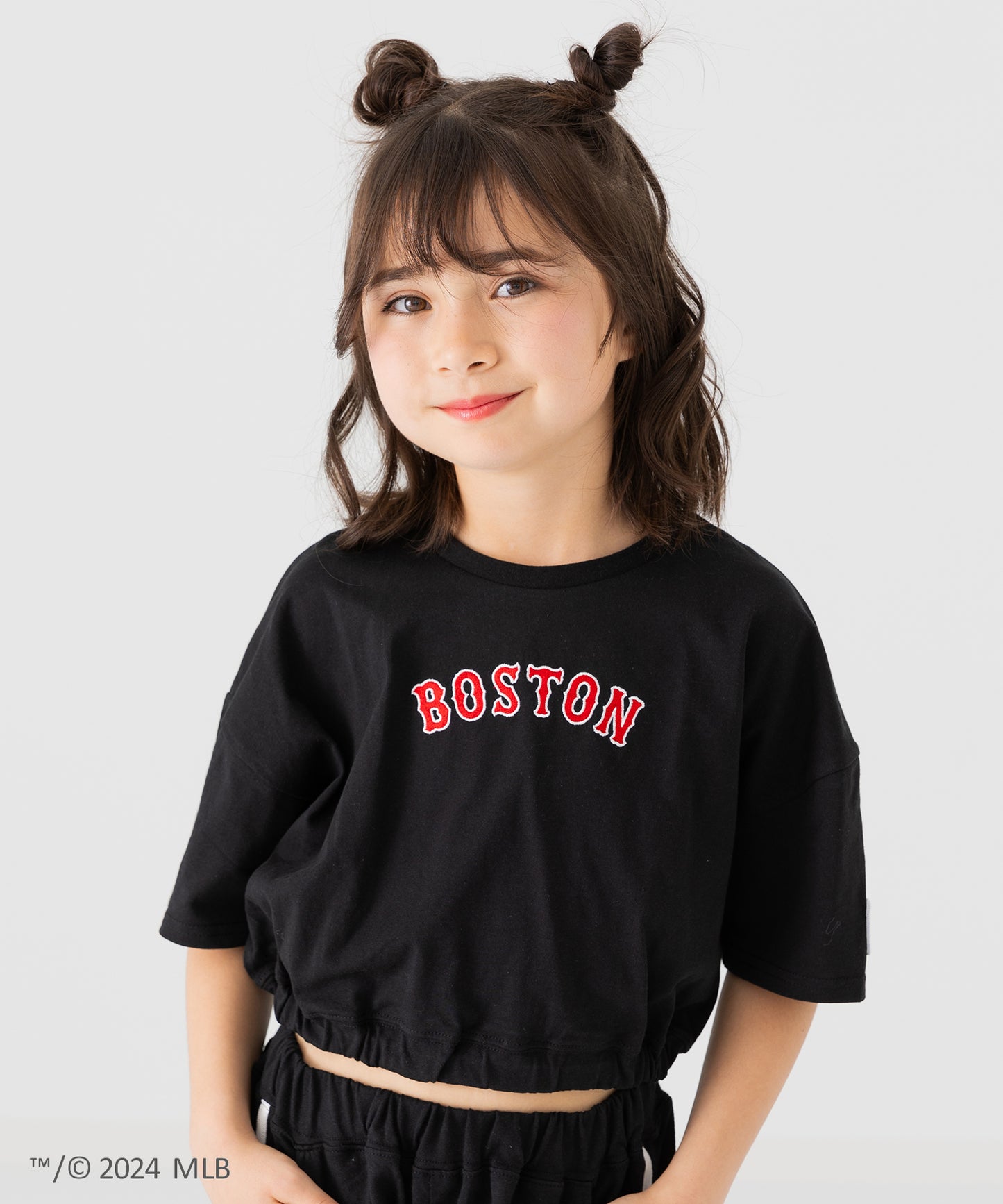 MLB ショート丈 半袖Tシャツ