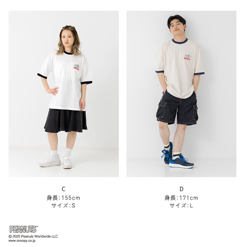 〈ピーナッツ〉半袖Tシャツ（大人）