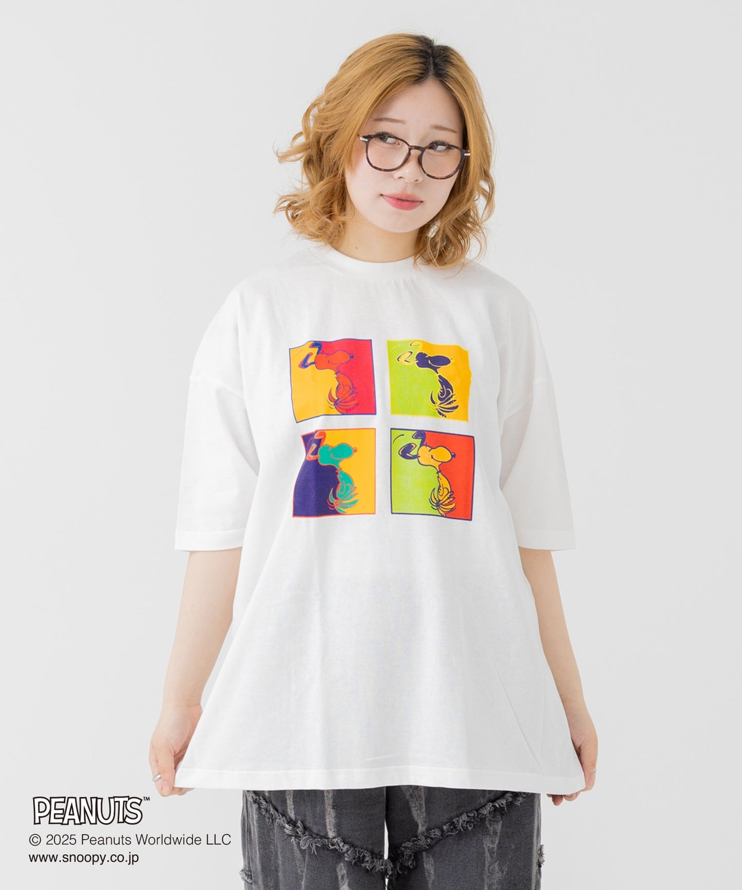 〈ピーナッツ〉半袖Tシャツ（大人）