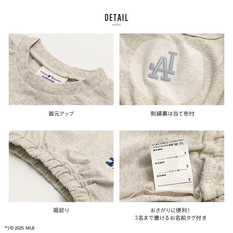 〈MLB〉ショート丈半袖Tシャツ