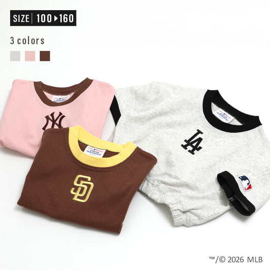 〈MLB〉ショート丈半袖Tシャツ