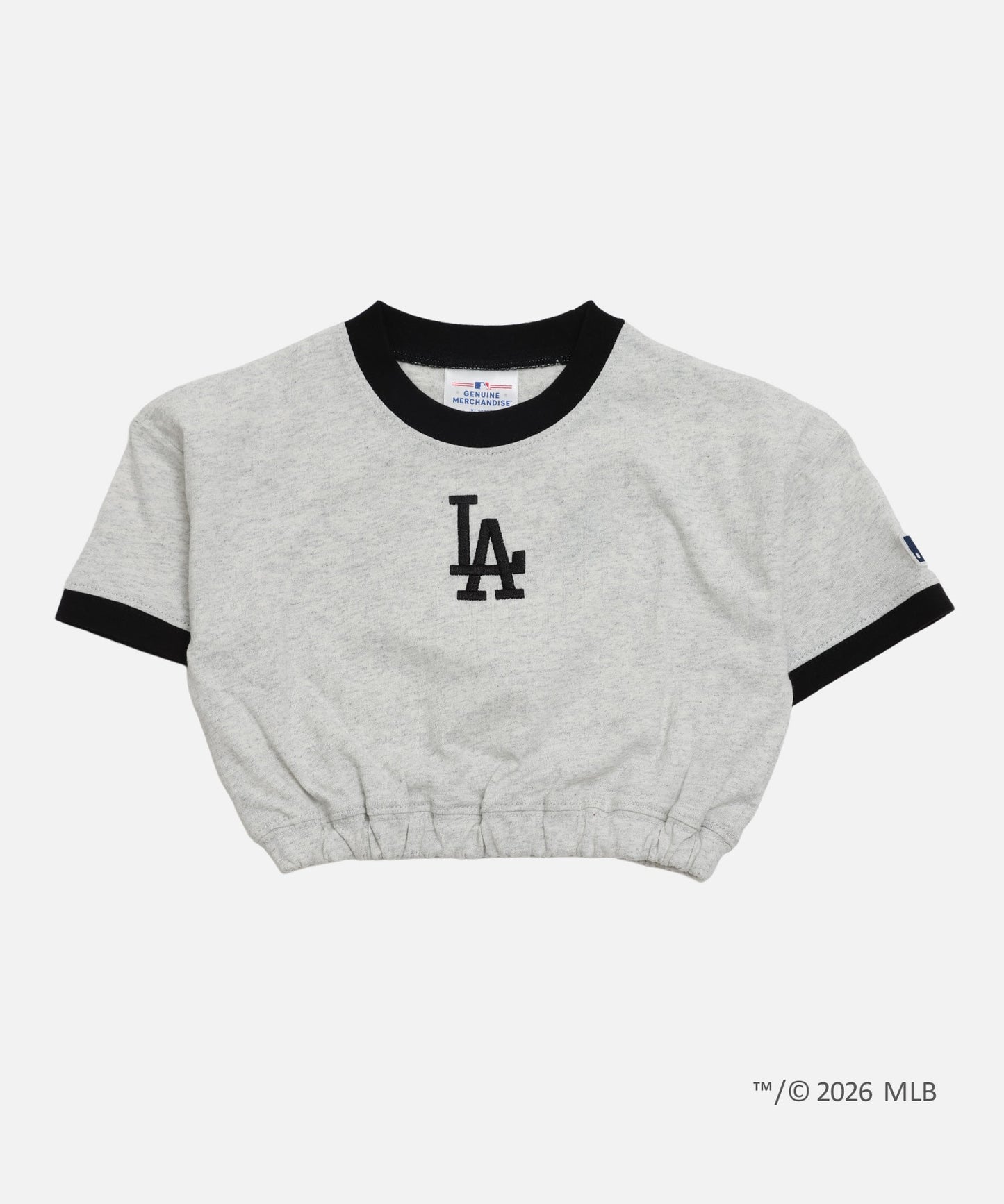 〈MLB〉ショート丈半袖Tシャツ