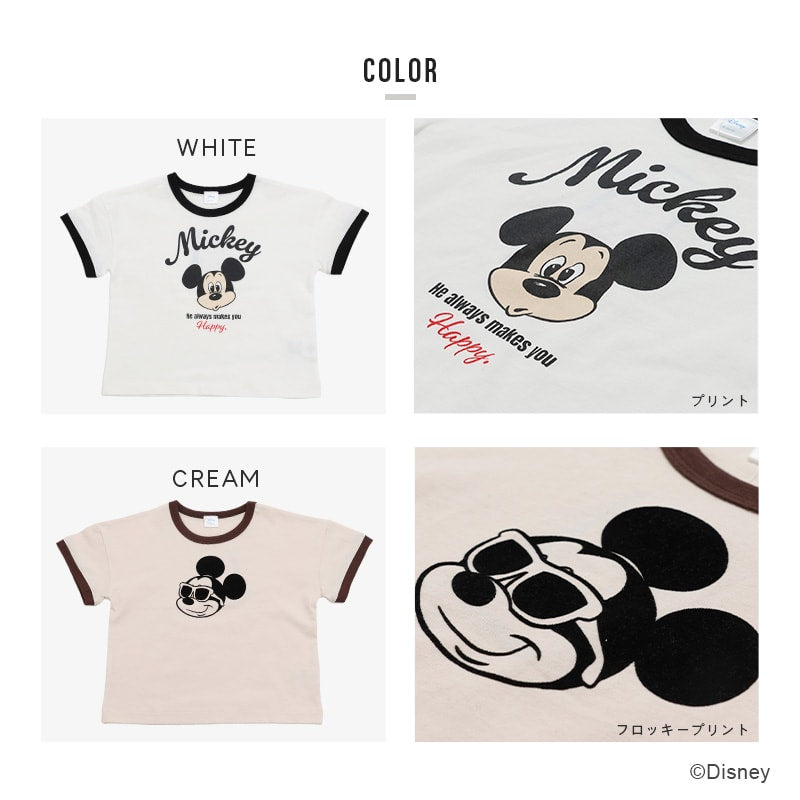 〈ディズニー〉ミッキーマウス/半袖Tシャツ
