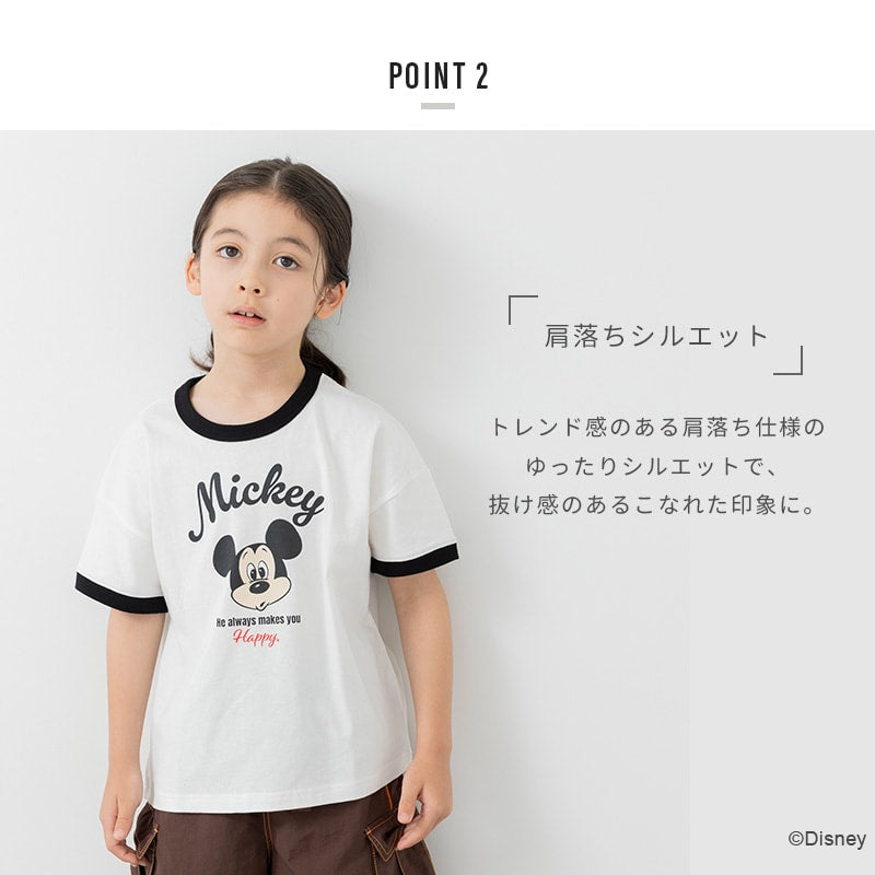 〈ディズニー〉ミッキーマウス/半袖Tシャツ