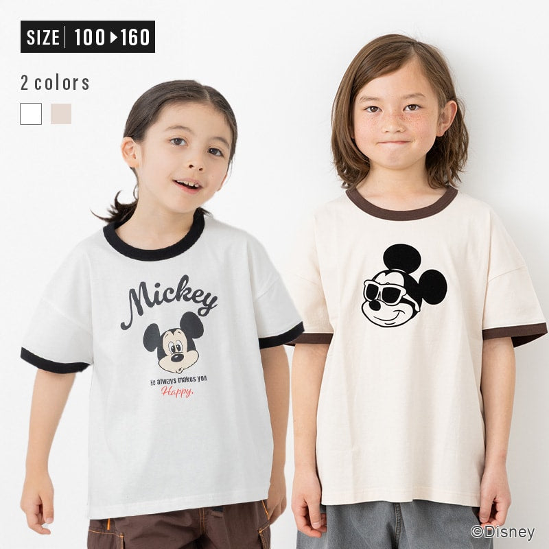 〈ディズニー〉ミッキーマウス/半袖Tシャツ