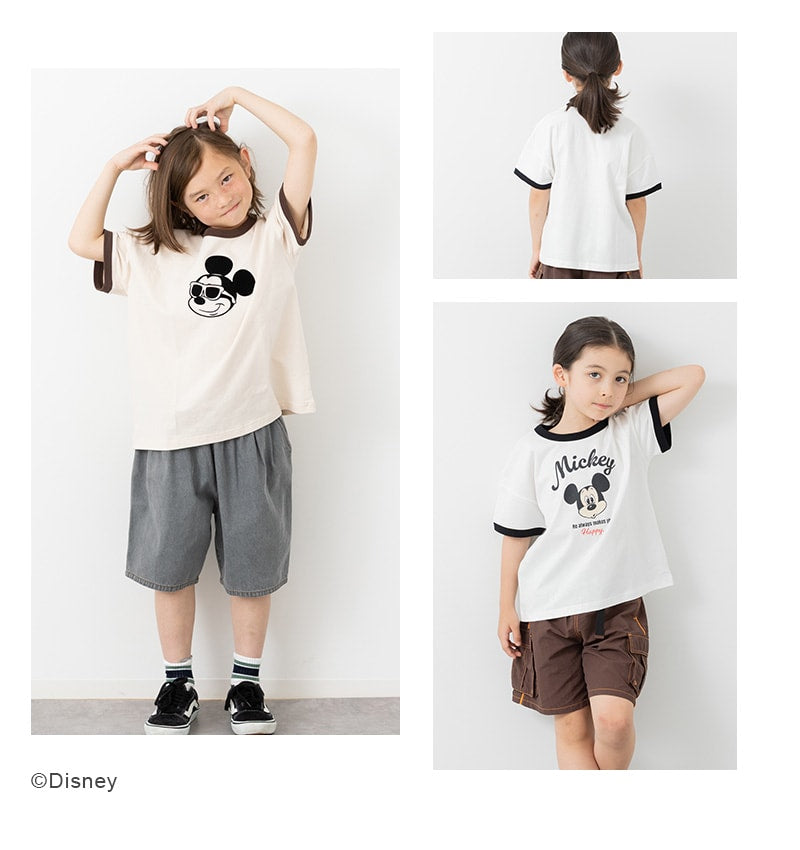 〈ディズニー〉ミッキーマウス/半袖Tシャツ