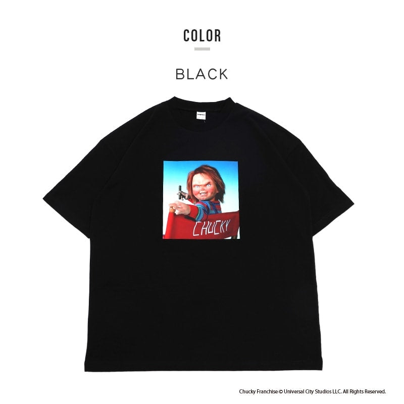 〈ユニバーサル〉チャッキー半袖Tシャツ（大人）