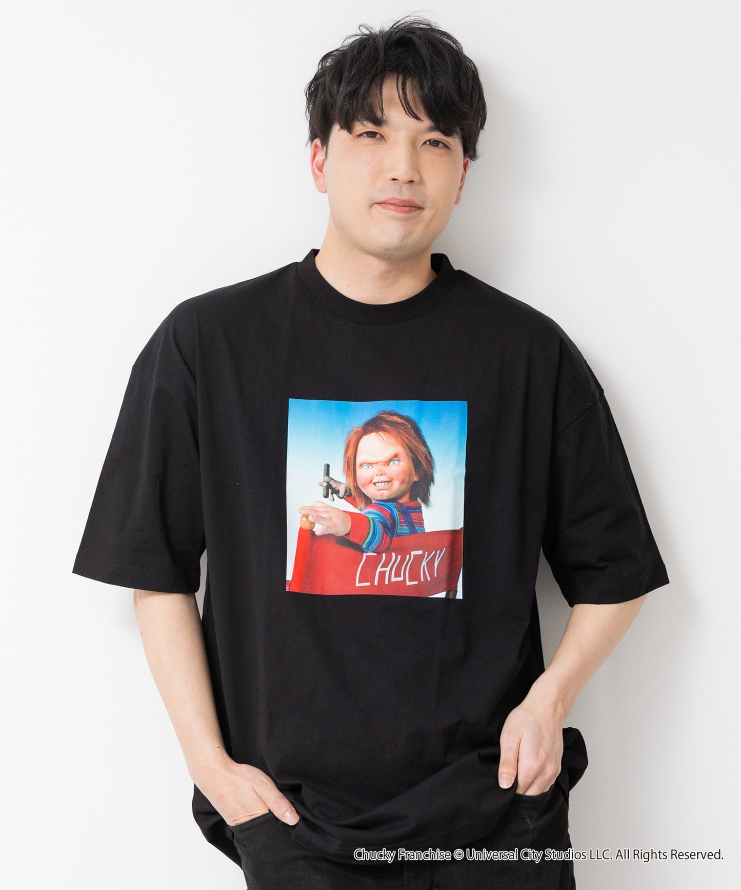 〈ユニバーサル〉チャッキー半袖Tシャツ（大人）