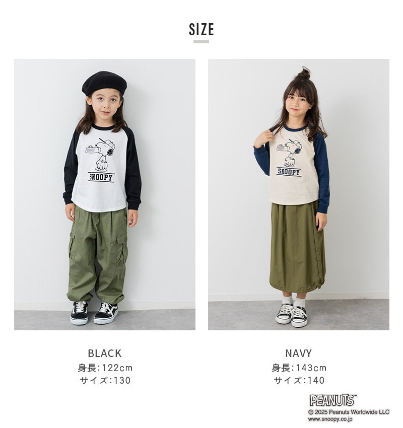 〈ピーナッツ〉長袖Tシャツ