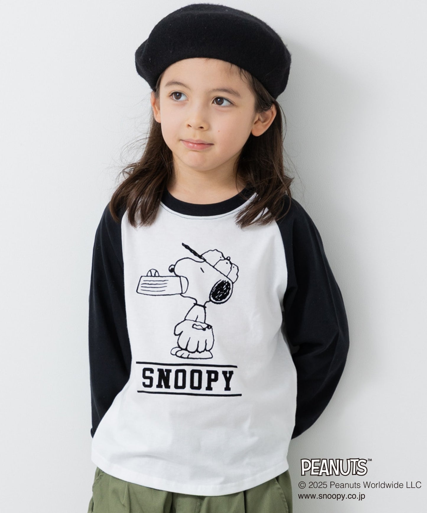 〈ピーナッツ〉長袖Tシャツ