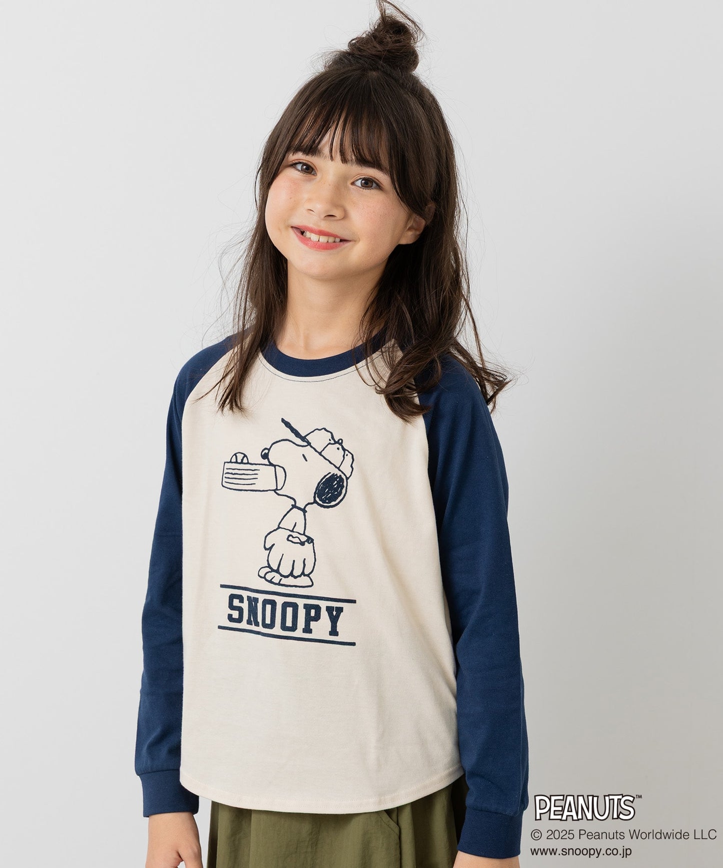 〈ピーナッツ〉長袖Tシャツ