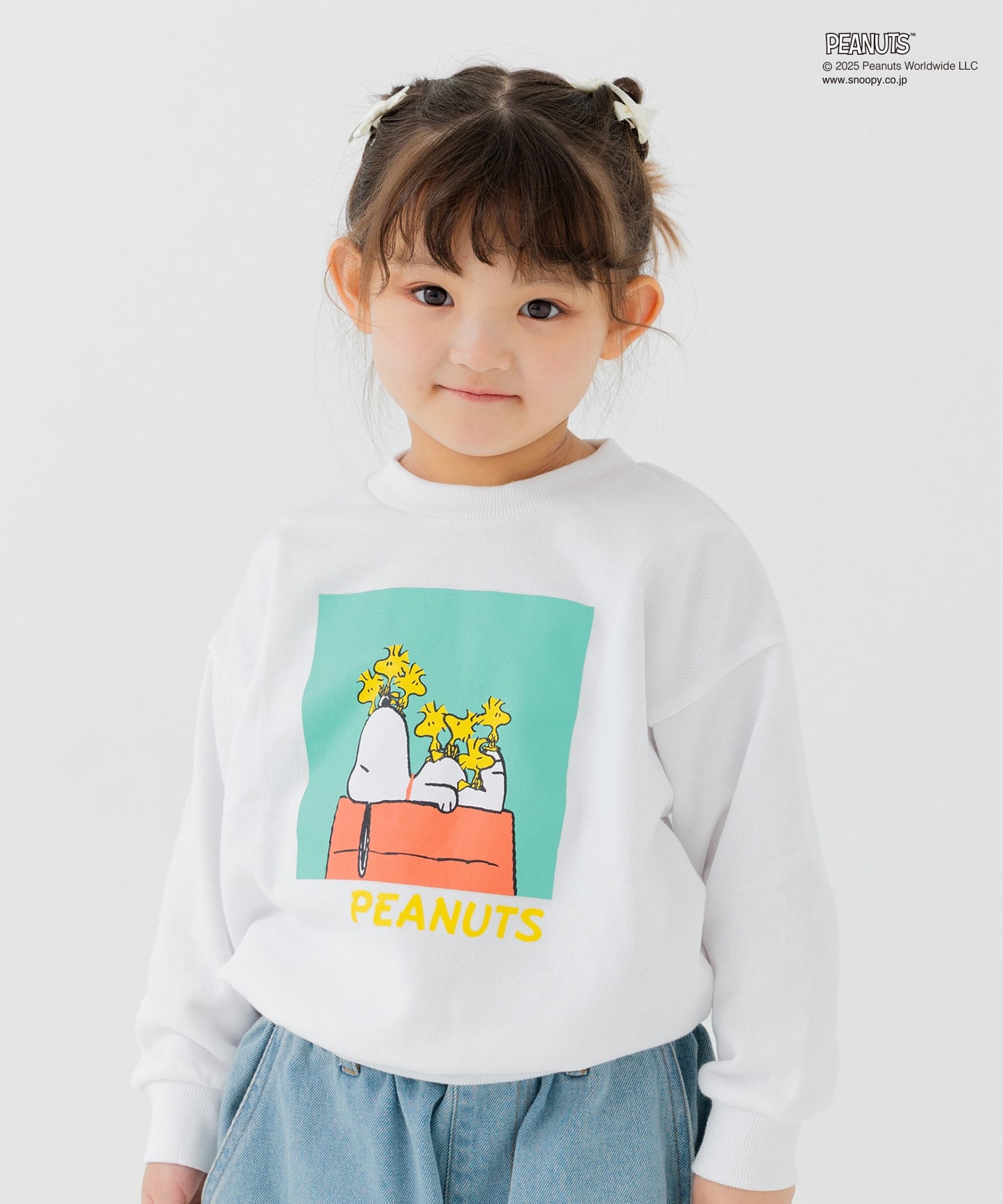 〈ピーナッツ〉裏毛トレーナー