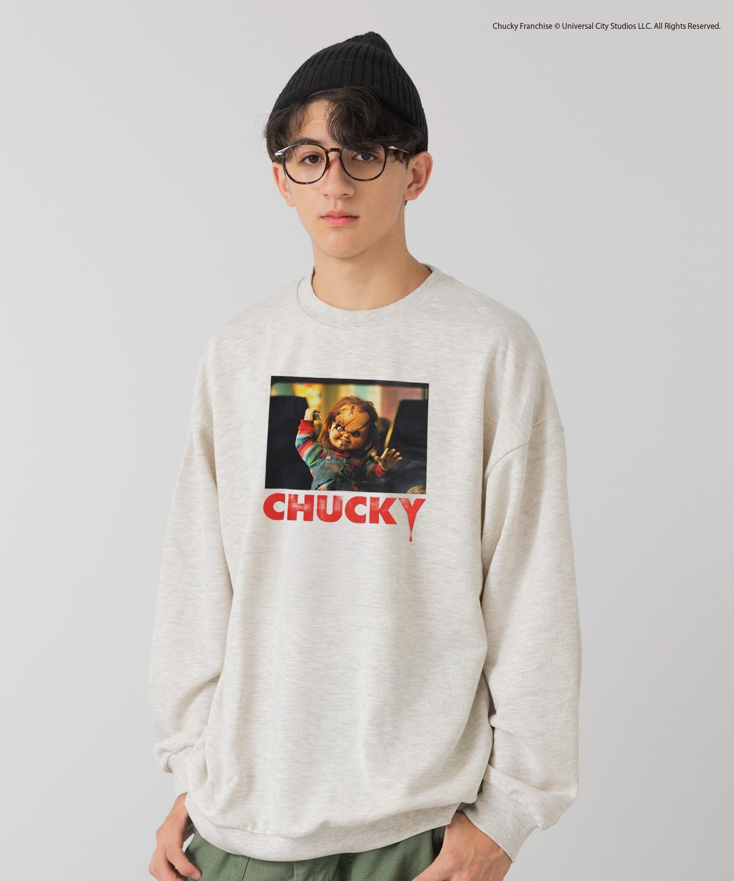 〈チャッキー〉裏毛トレーナー（大人）