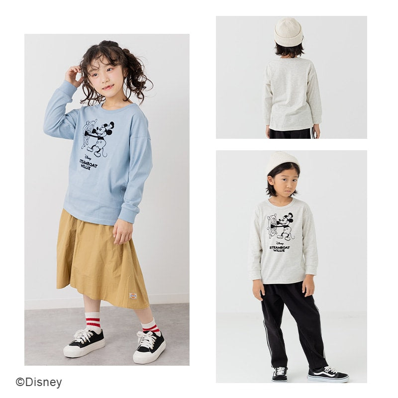 〈ディズニー〉ミッキーマウス/長袖Tシャツ