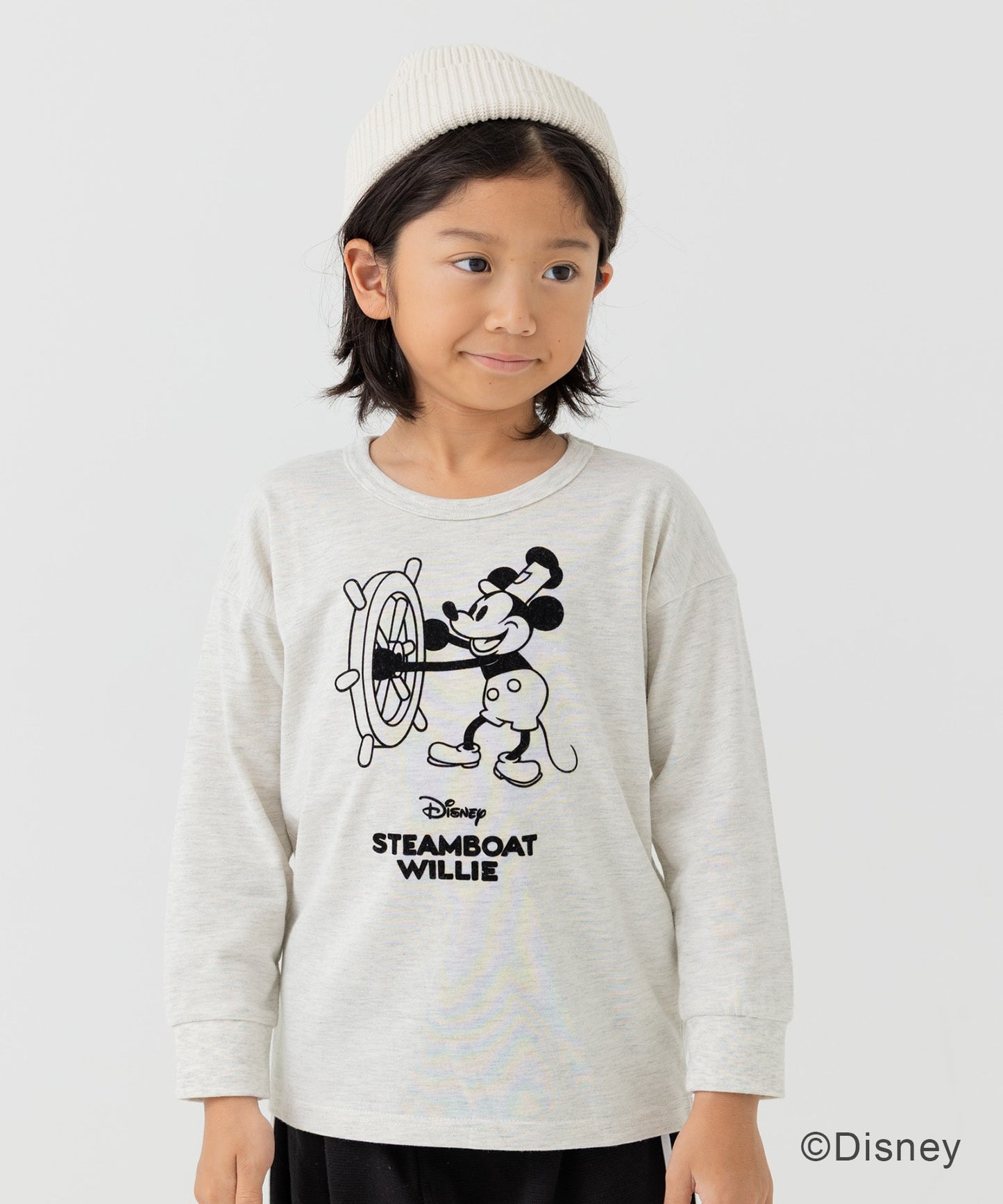 〈ディズニー〉ミッキーマウス/長袖Tシャツ