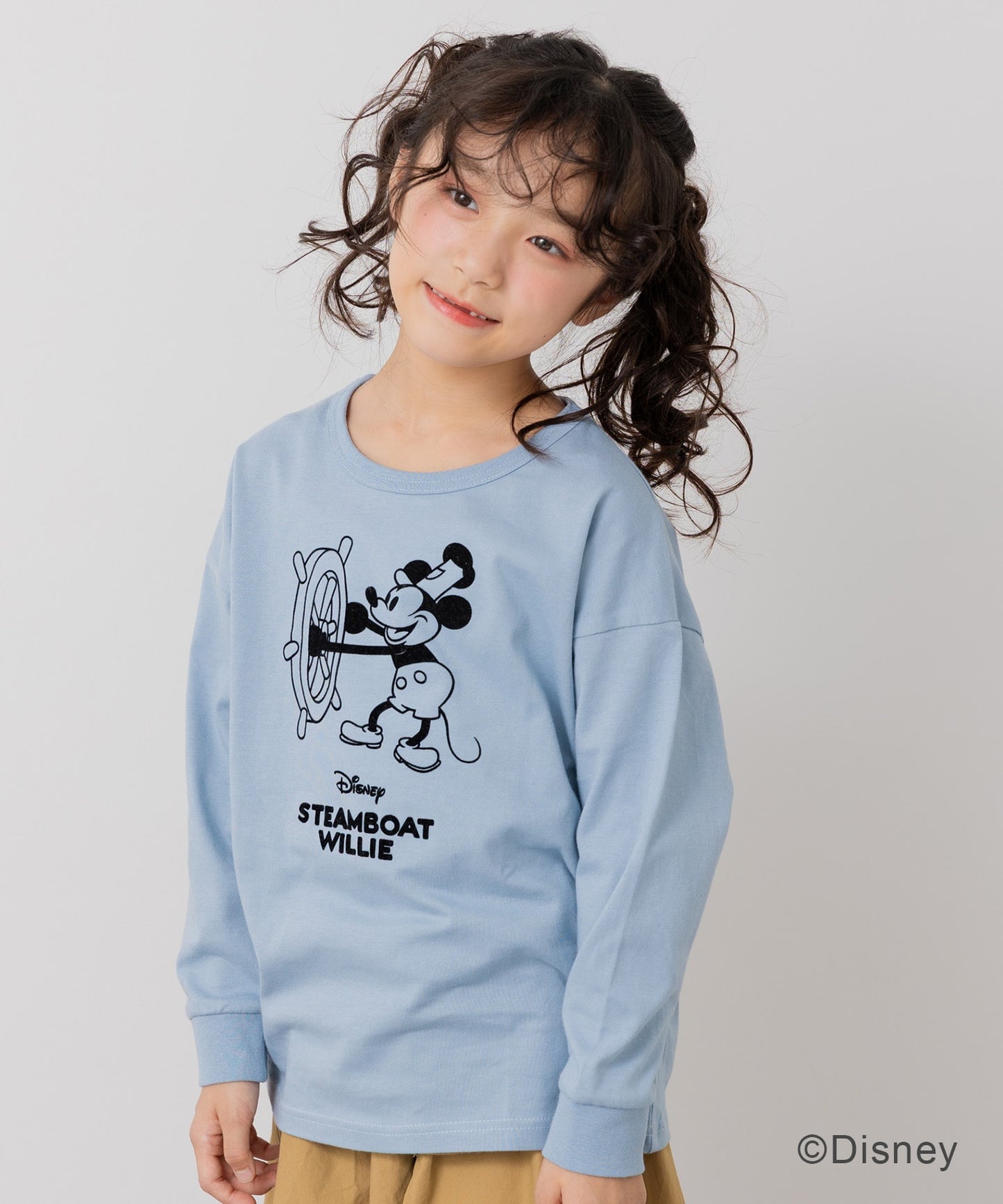 〈ディズニー〉ミッキーマウス/長袖Tシャツ
