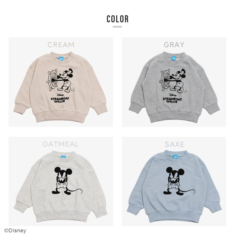 ミッキーマウス　ヴィンテージ　グレー　トレーナー Disney ディズニー オールド ミッキーマウス スウェット グレー