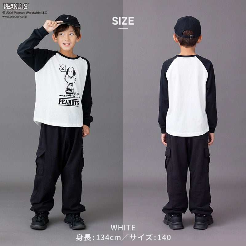 〈ピーナッツ〉長袖Tシャツ