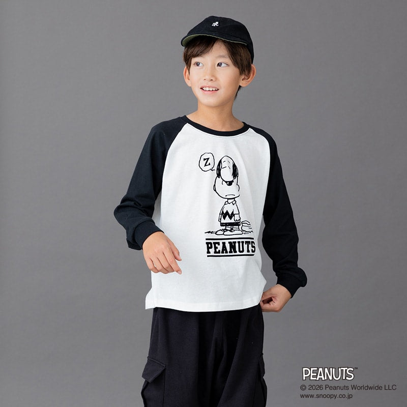 〈ピーナッツ〉長袖Tシャツ