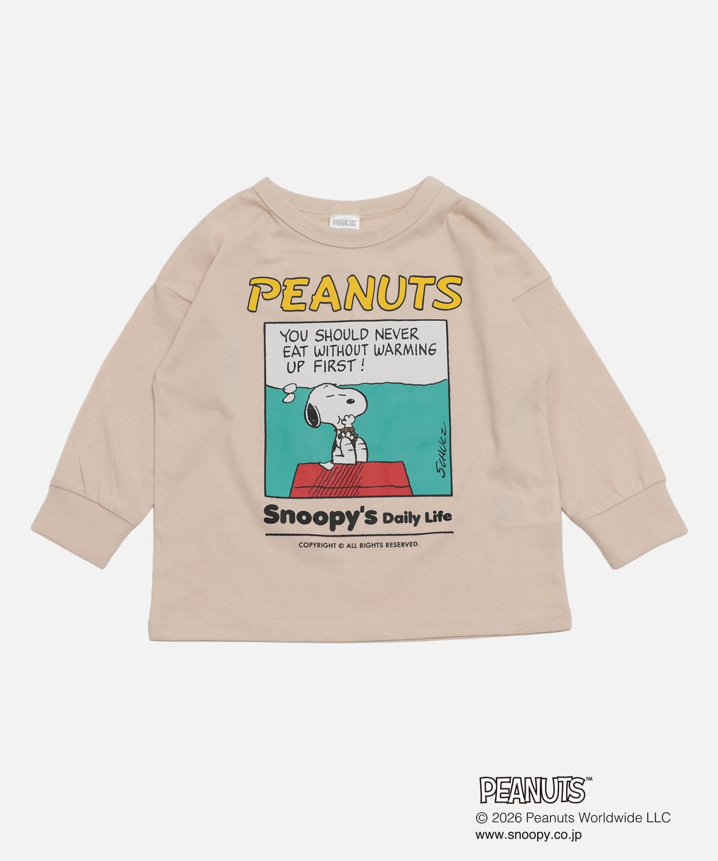 〈ピーナッツ〉長袖Tシャツ