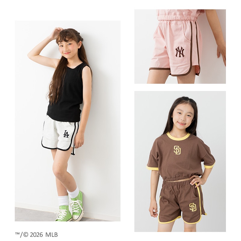 〈MLB〉パイピングショートパンツ